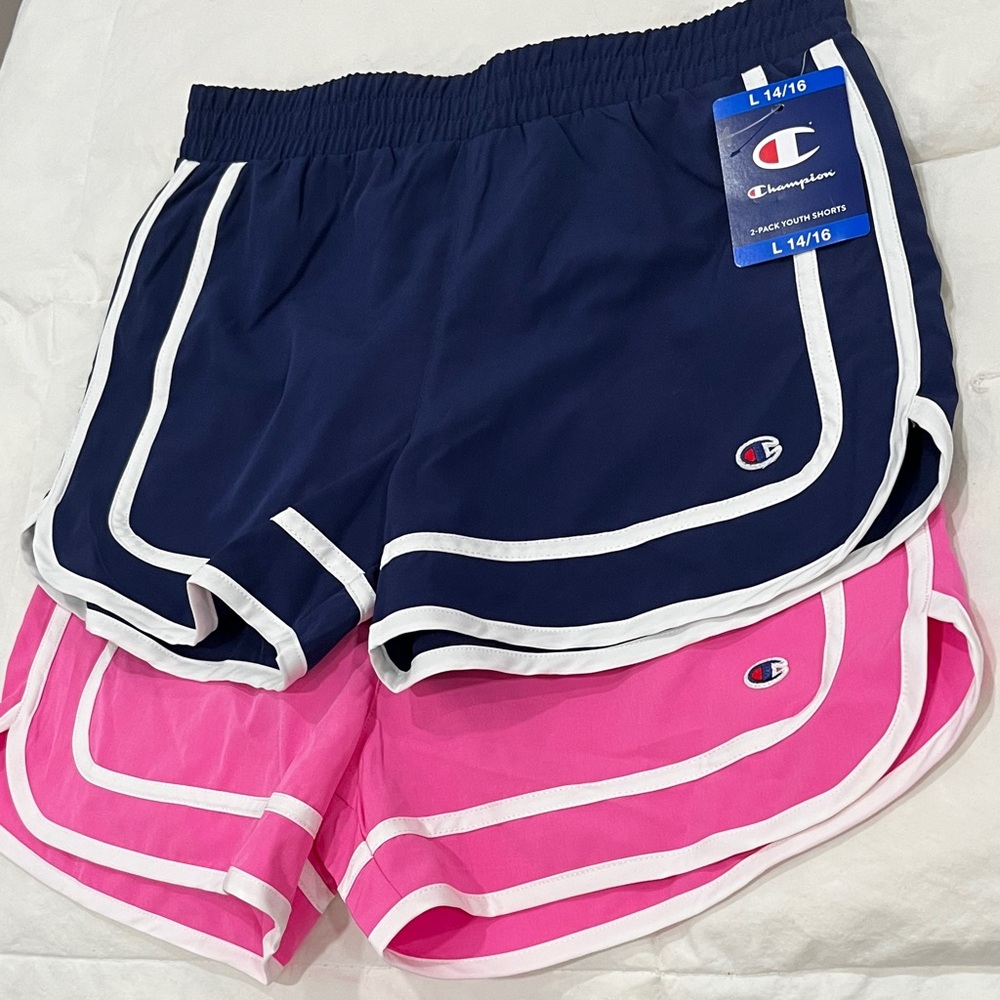 Champion Blue and Pink Sports Shorts